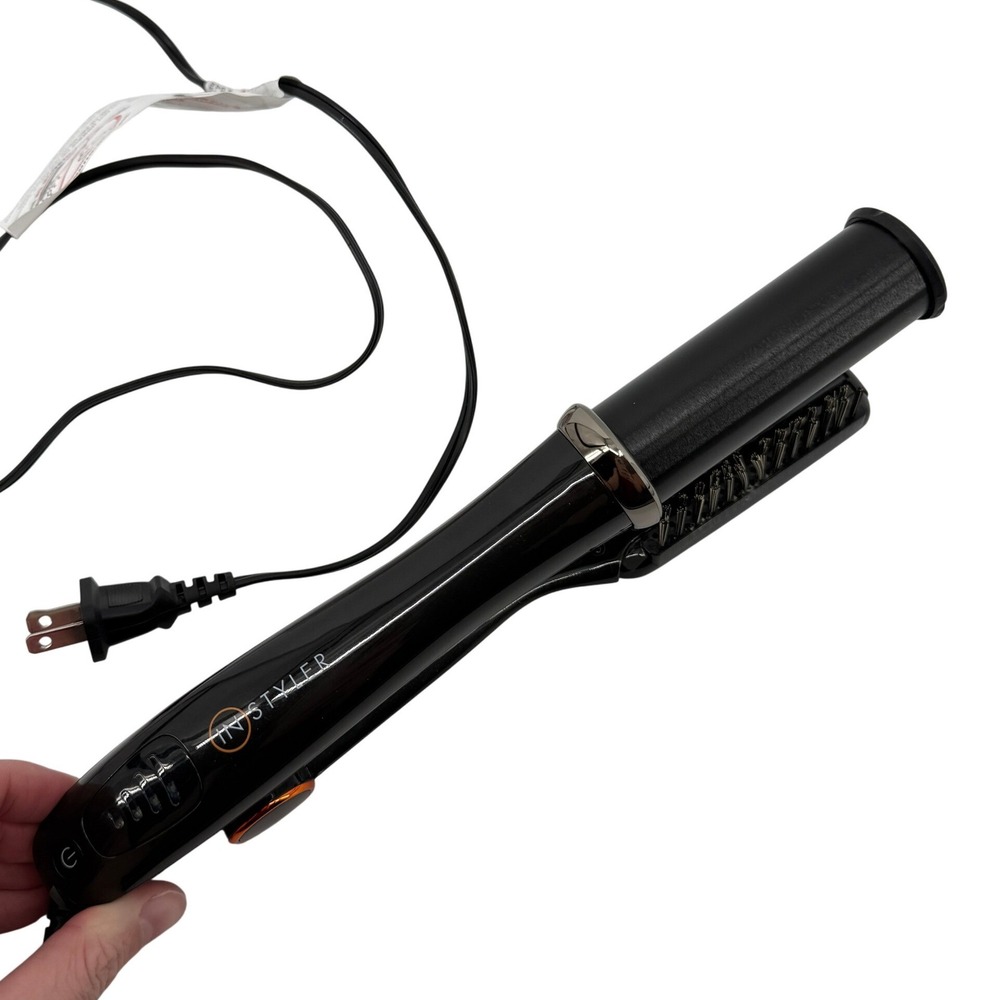 InStyler MAX 2-Way Rotating Iron Brush IS2.1-1001 Black 1.25" Barrel Works